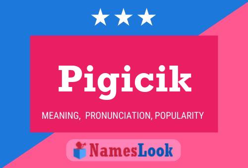 Pigicik Name Poster