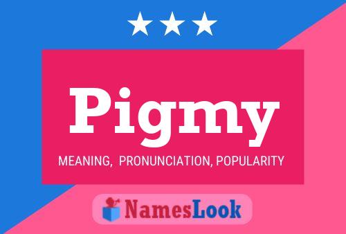 Pigmy Name Poster