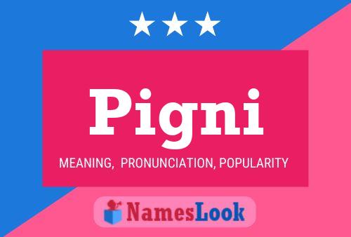 Pigni Name Poster