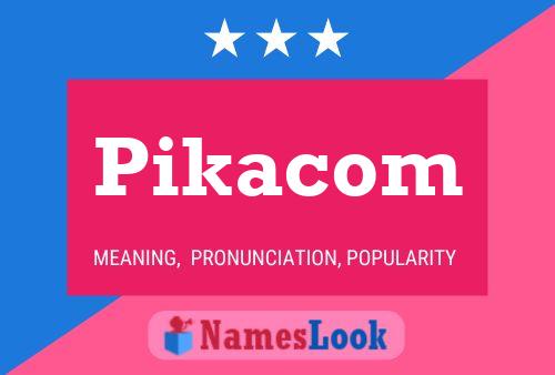 Pikacom Name Poster