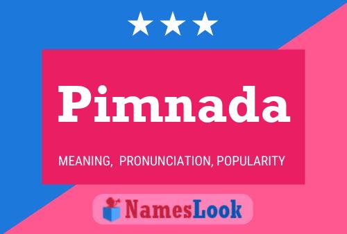 Pimnada Name Poster