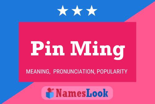 Pin Ming Name Poster