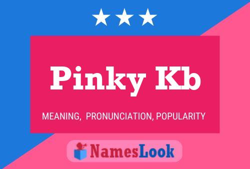 Pinky Kb Name Poster