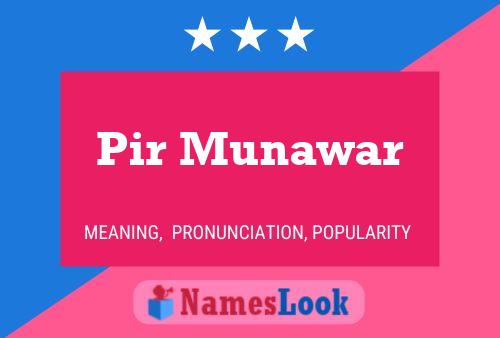 Pir Munawar Name Poster