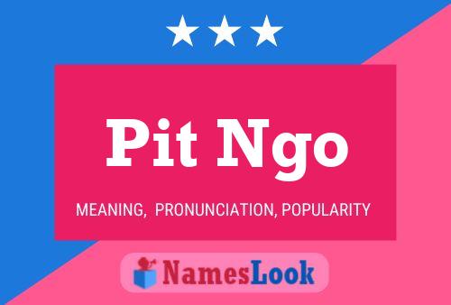 Pit Ngo Name Poster