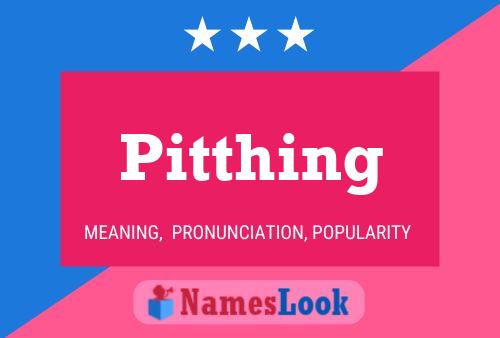 Pitthing Name Poster