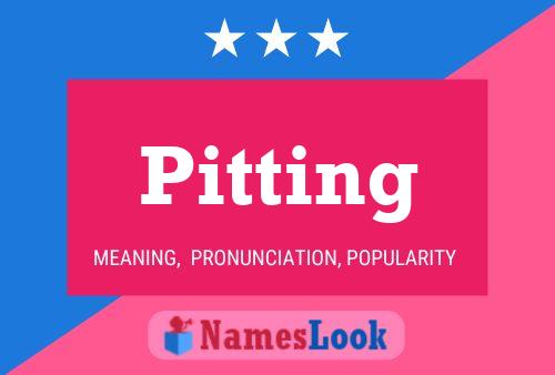 Pitting Name Poster