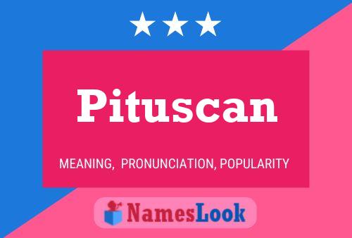 Pituscan Name Poster