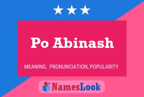 Po Abinash Name Poster