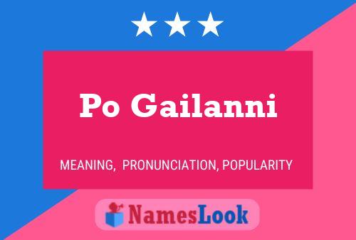 Po Gailanni Name Poster