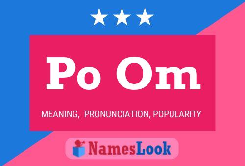 Po Om Name Poster