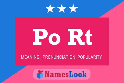 Po Rt Name Poster