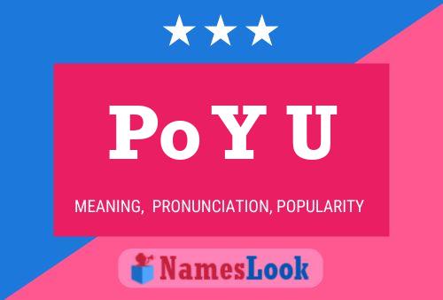 Po Y U Name Poster