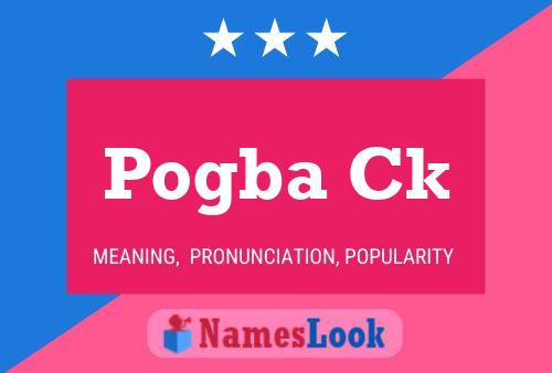 Pogba Ck Name Poster