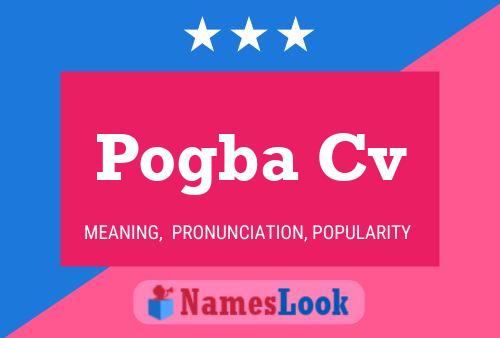 Pogba Cv Name Poster