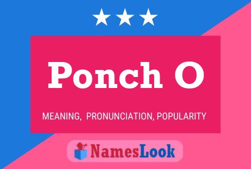 Ponch O Name Poster