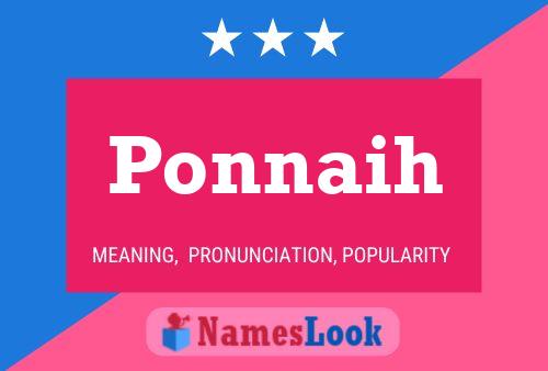 Ponnaih Name Poster