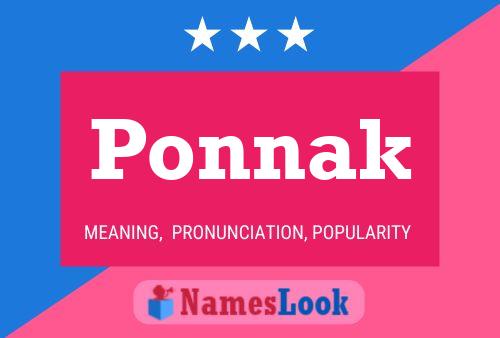 Ponnak Name Poster