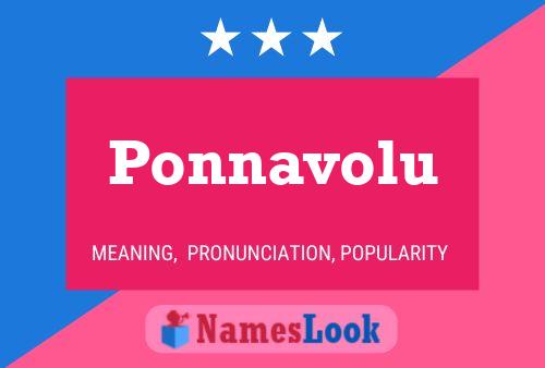 Ponnavolu Name Poster