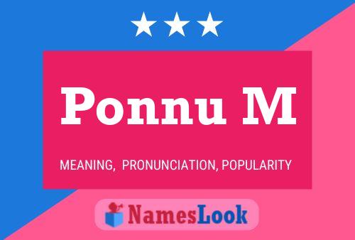 Ponnu M Name Poster