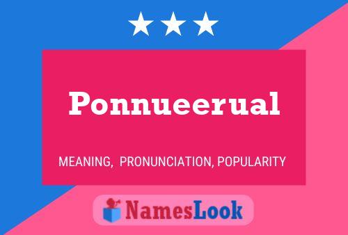 Ponnueerual Name Poster