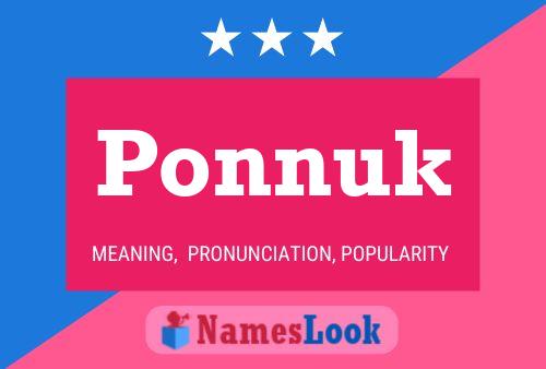 Ponnuk Name Poster