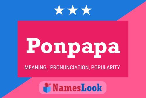 Ponpapa Name Poster