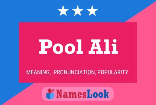 Pool Ali Name Poster