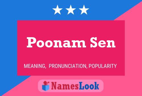 Poonam Sen Name Poster