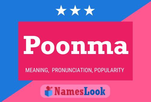 Poonma Name Poster