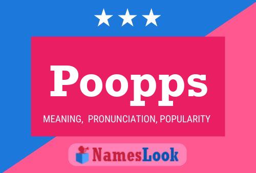 Poopps Name Poster