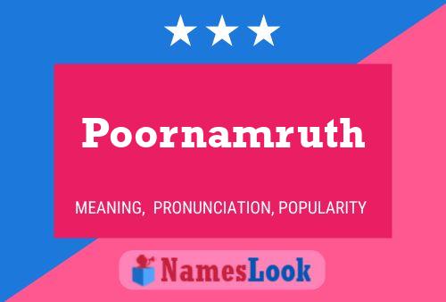 Poornamruth Name Poster