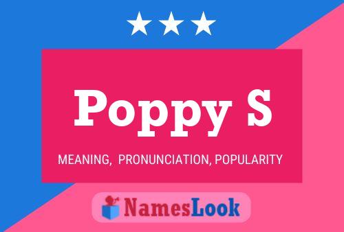 Poppy S Name Poster