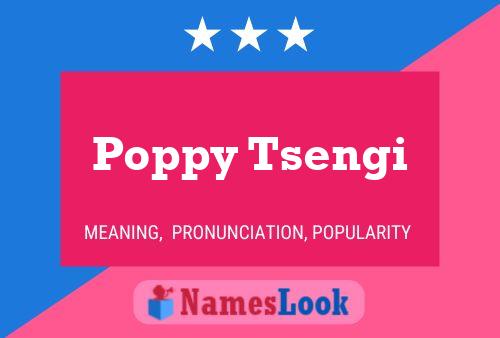 Poppy Tsengi Name Poster