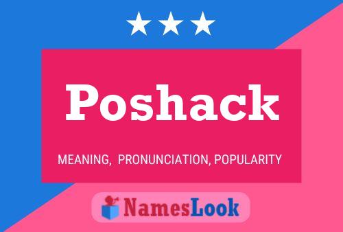 Poshack Name Poster