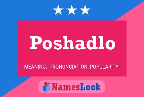 Poshadlo Name Poster