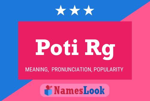 Poti Rg Name Poster