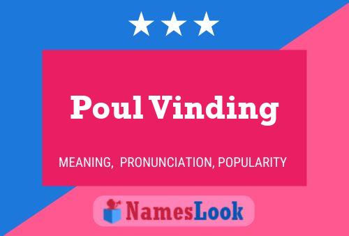 Poul Vinding Name Poster