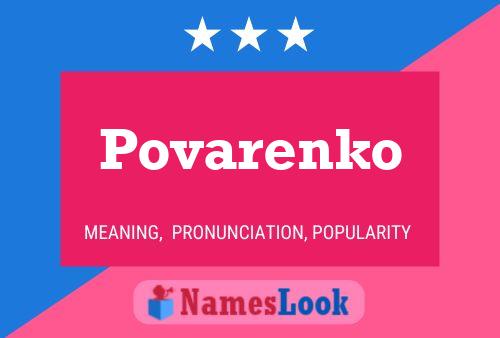 Povarenko Name Poster