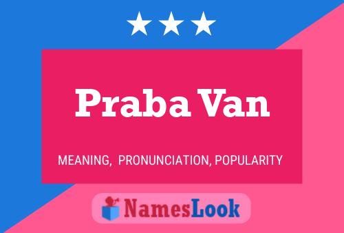 Praba Van Name Poster