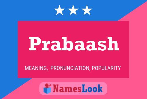 Prabaash Name Poster