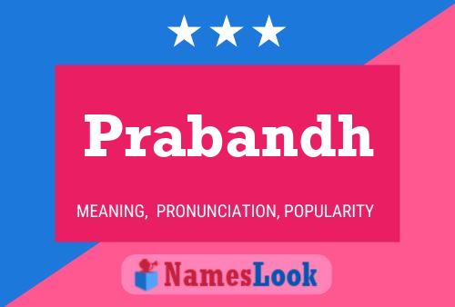 Prabandh Name Poster