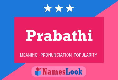 Prabathi Name Poster