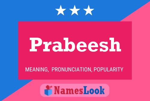 Prabeesh Name Poster