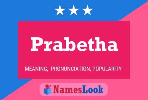 Prabetha Name Poster