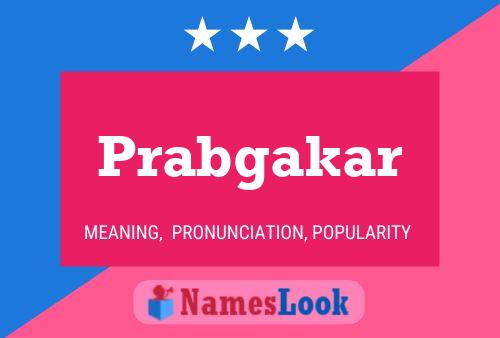 Prabgakar Name Poster