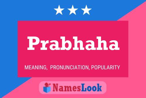 Prabhaha Name Poster