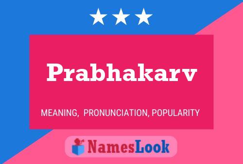 Prabhakarv Name Poster