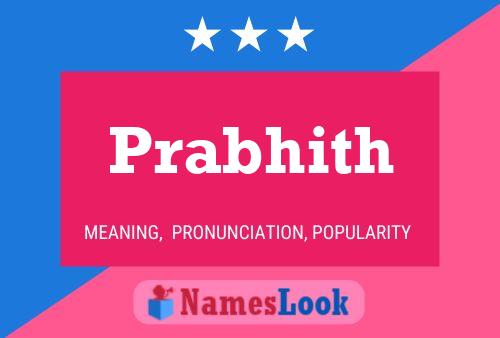 Prabhith Name Poster