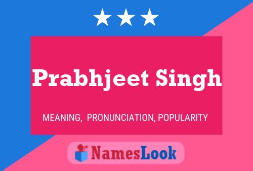 Prabhjeet Singh Name Poster